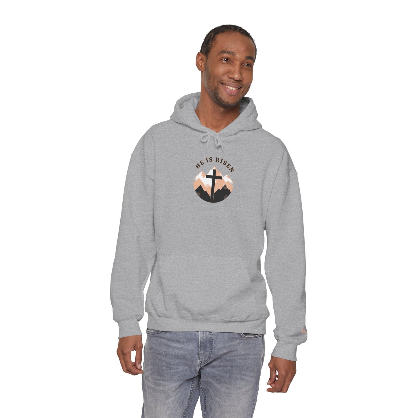 He Is Risen Cross Hoodie | Christian Easter Shirt, Faith-based