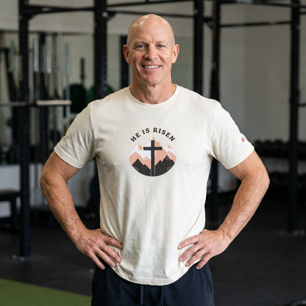 He Is Risen Cross Tee | Christian Easter Shirt, Faith-based